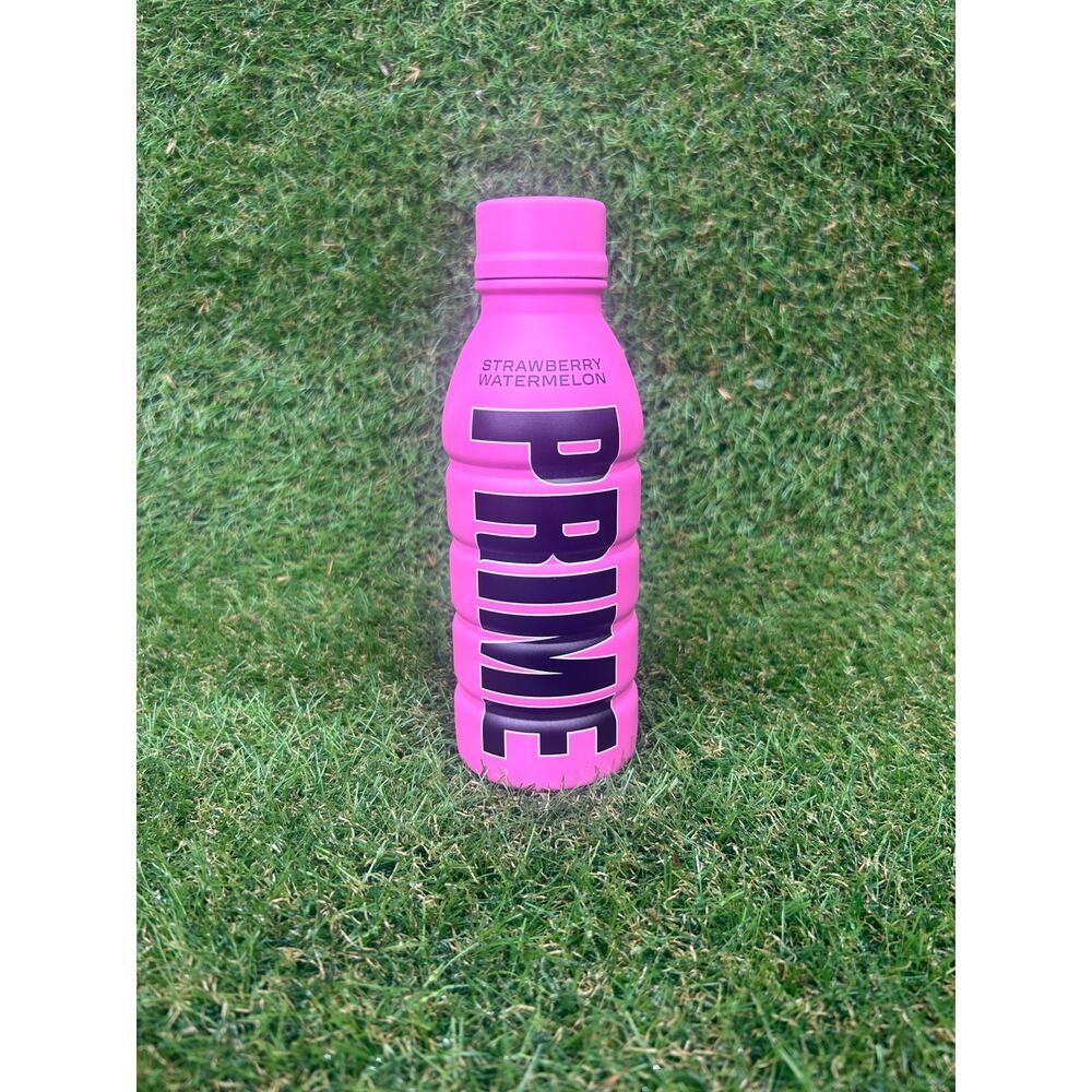 Prime‎ Limited Edition Aluminum Strawberry Watermelon Water Bottle NEW RARE